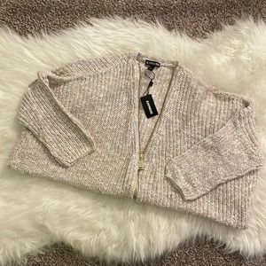 NWT Express Quarter Sleeve Sweater With Zipper size S